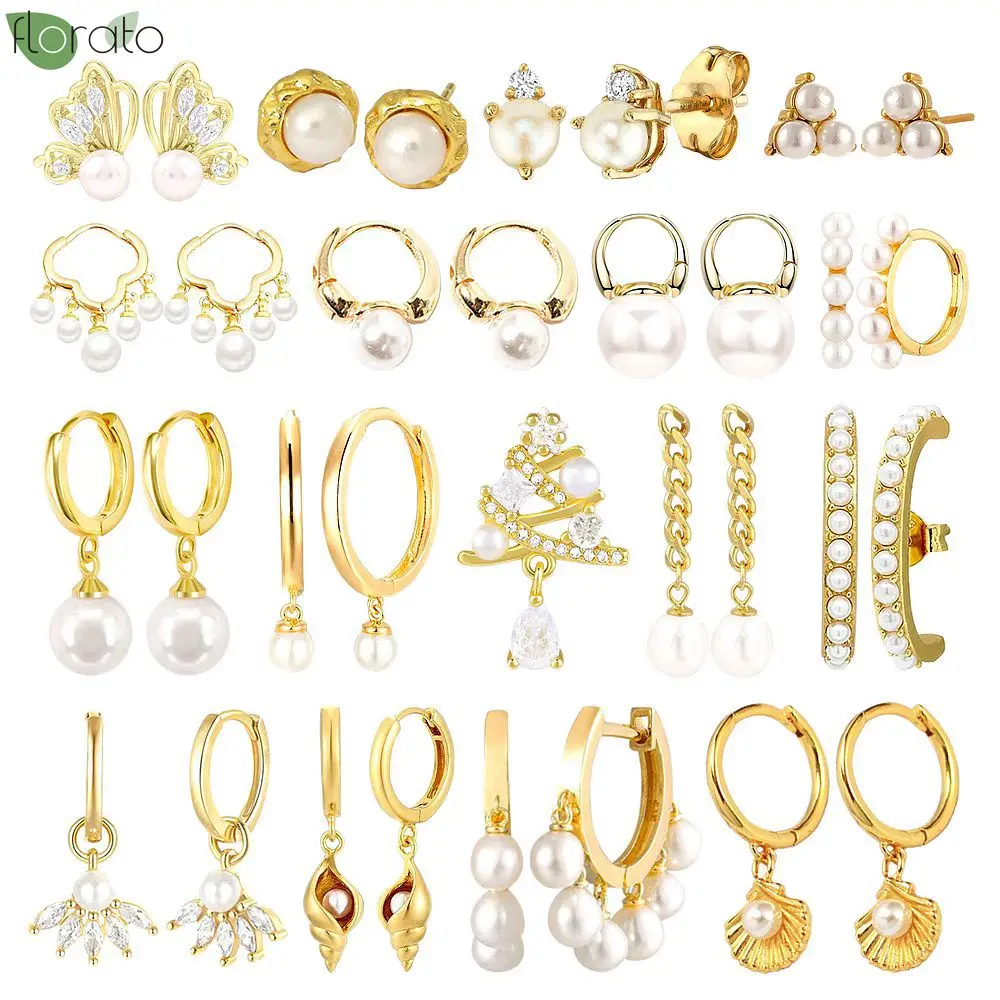 925 Sterling Silver Needle Artificial Pearl Pendant Earrings Luxury 18K Gold Small Hoop Earrings for Women Fashion Jewelry Gift
925 Sterling Silver Needle Artificial Pearl Pendant Earrings Luxury 18K Gold Small Hoop Earrings for Women Fashion Jewelry Gift