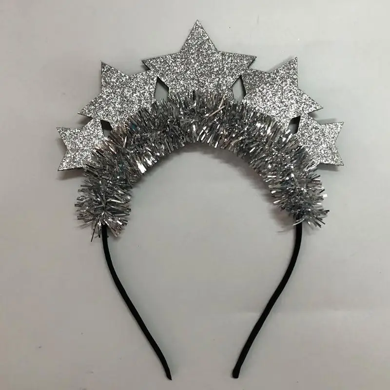 New Year Headband Tinsel Stars Hair Hoop Elastic Christmas Photo Props Novelty New Year Party Decor Supplies
New Year Headband Tinsel Stars Hair Hoop Elastic Christmas Photo Props Novelty New Year Party Decor Supplies