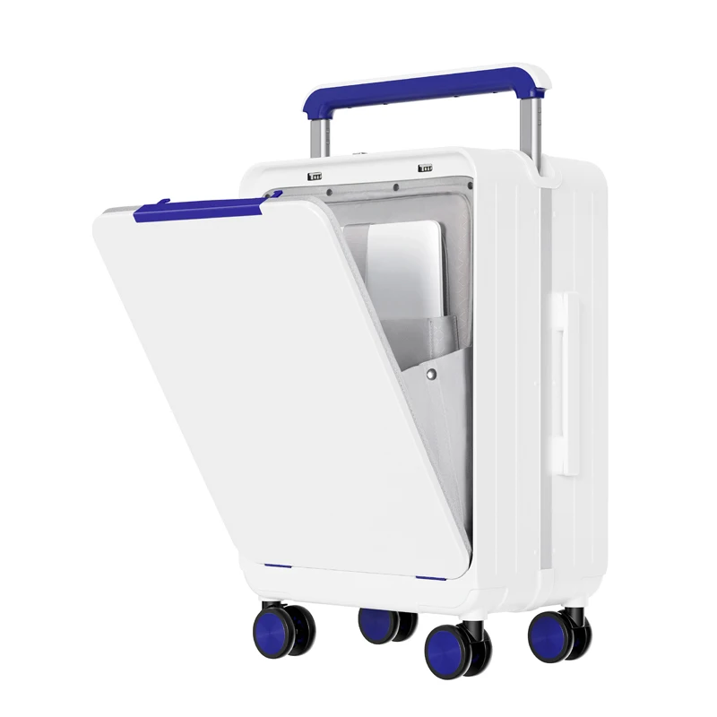 New Front Opening Suitcase Trolley Business Grade Large Capacity Luggage Carry On Suitcase Spinner Wheels Combination Lock
New Front Opening Suitcase Trolley Business Grade Large Capacity Luggage Carry On Suitcase Spinner Wheels Combination Lock
