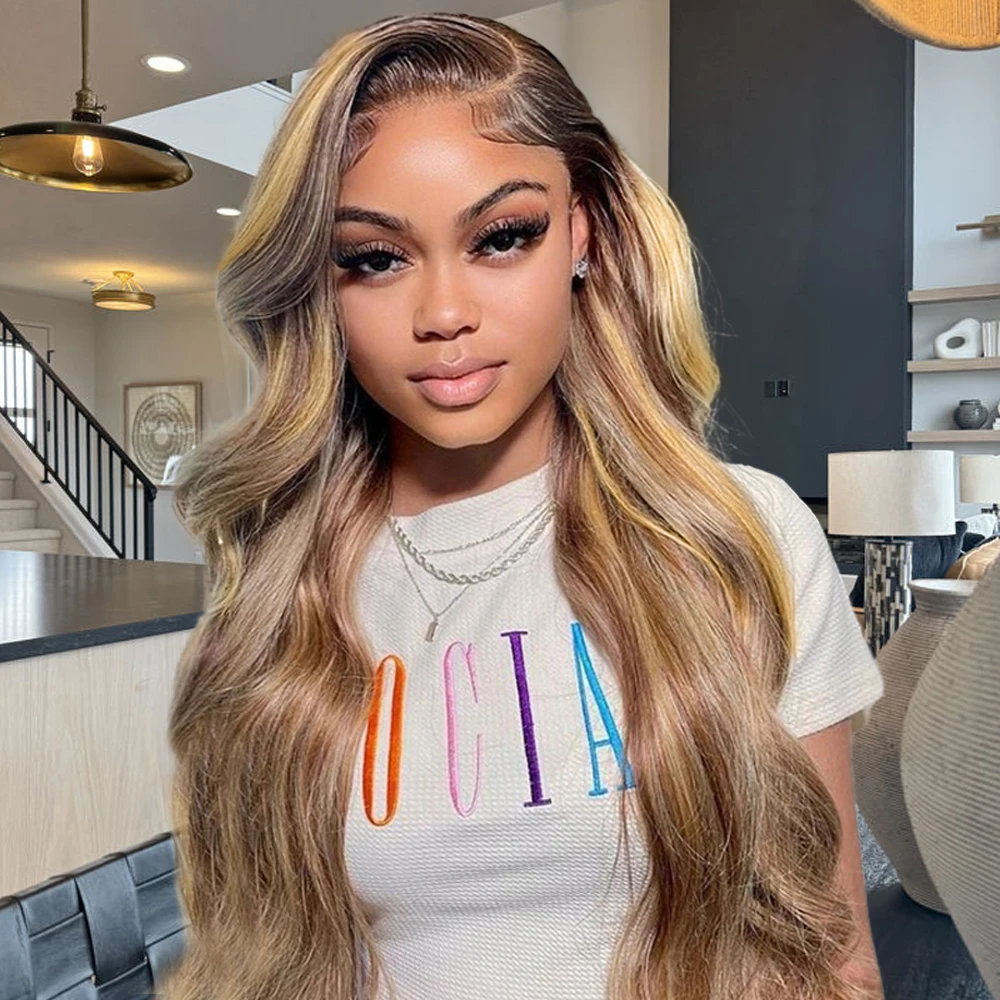 P4/613 Body Wave Wigs 13x6 Lace Frontal Wig Human Hair 220 Density Brazilian Hair HD Lace Front Wigs For Women
P4/613 Body Wave Wigs 13x6 Lace Frontal Wig Human Hair 220 Density Brazilian Hair HD Lace Front Wigs For Women