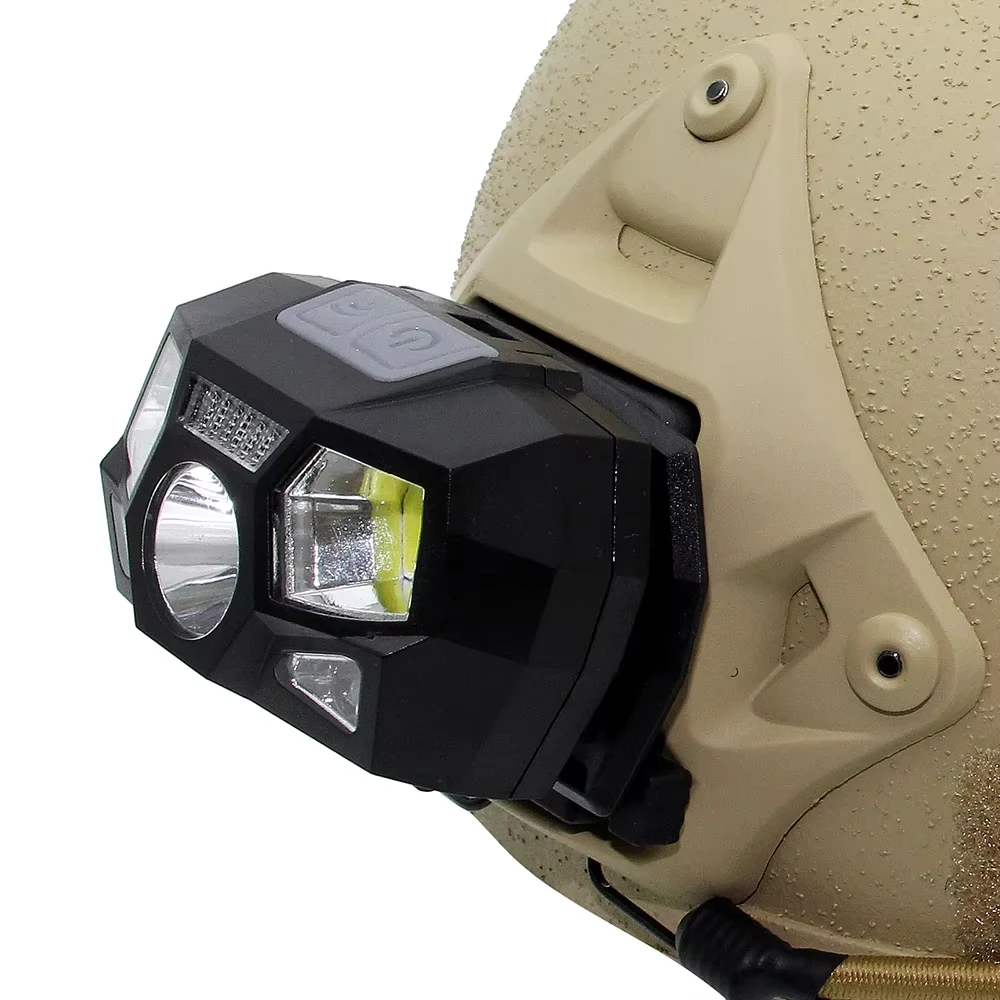 USB Rechargeable Tactical Helmet Headlamp Mini Smart Induction XPE+COB LED Headlight for Camping Hunting
USB Rechargeable Tactical Helmet Headlamp Mini Smart Induction XPE+COB LED Headlight for Camping Hunting