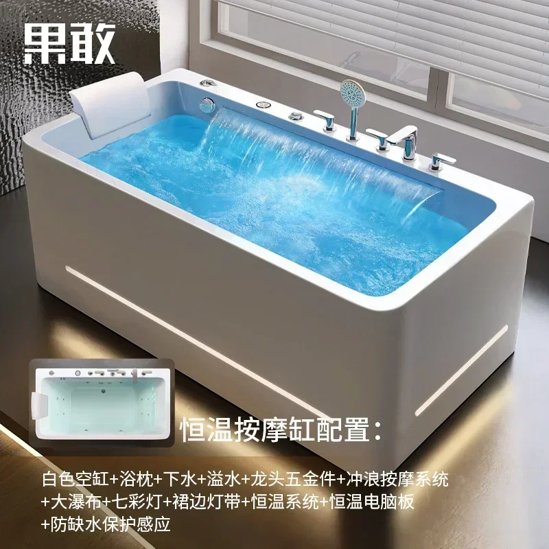 AAcrylic intelligent massage adult bathtub constant temperature heating freestanding Japanese bath
AAcrylic intelligent massage adult bathtub constant temperature heating freestanding Japanese bath