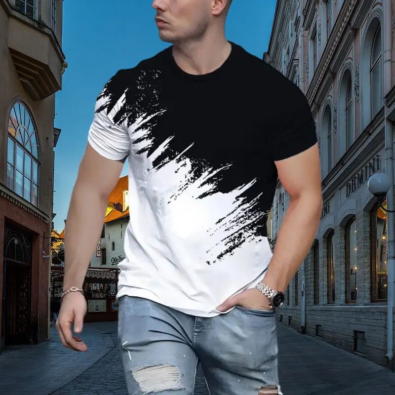 Summer Men's Sports Fitness T-Shirt Street Trend Simple Creative O Collar Casual Loose Quick Drying Short-Sleeved Shirt Men top
Summer Men's Sports Fitness T-Shirt Street Trend Simple Creative O Collar Casual Loose Quick Drying Short-Sleeved Shirt Men top