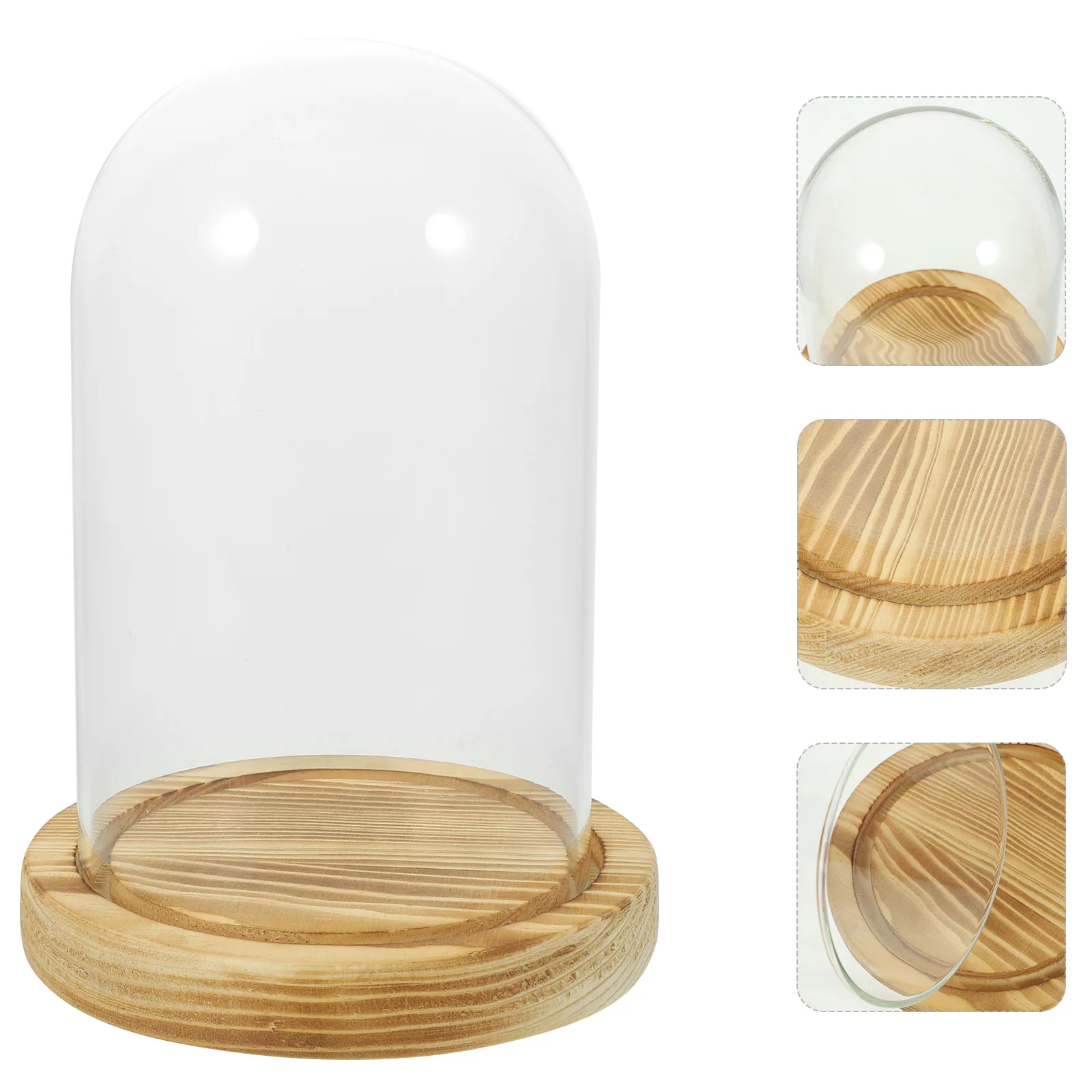 Glass Cover Base Dome Display 9x15cm Wood Bottom Transparent for Flowers Plants Home Office Glass Cloche Display Case Storage
Glass Cover Base Dome Display 9x15cm Wood Bottom Transparent for Flowers Plants Home Office Glass Cloche Display Case Storage