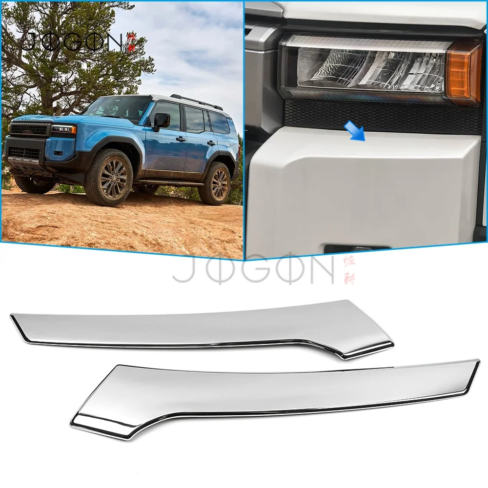 For Toyota Land Cruiser Prado 250 J250 LC250 2024 2025 ABS Chrome Exterior Car Headlight Eyebrow Head Light Eyelid Cover Trim
For Toyota Land Cruiser Prado 250 J250 LC250 2024 2025 ABS Chrome Exterior Car Headlight Eyebrow Head Light Eyelid Cover Trim