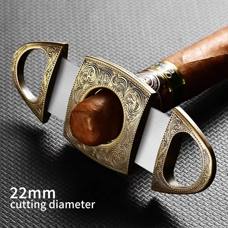 Retro Stainless Steel Cigar Cutter Double Cut Cigars Punch Floral Engraving Cutters for Men Engrave Smoking Accessories
Retro Stainless Steel Cigar Cutter Double Cut Cigars Punch Floral Engraving Cutters for Men Engrave Smoking Accessories