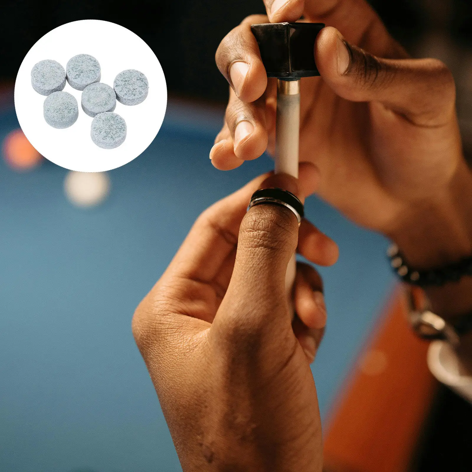 50Pcs Small Round Pool Cue Tips High-Durability Billiard Cue Fitting for Improved Strike Control Effortless Installation
50Pcs Small Round Pool Cue Tips High-Durability Billiard Cue Fitting for Improved Strike Control Effortless Installation