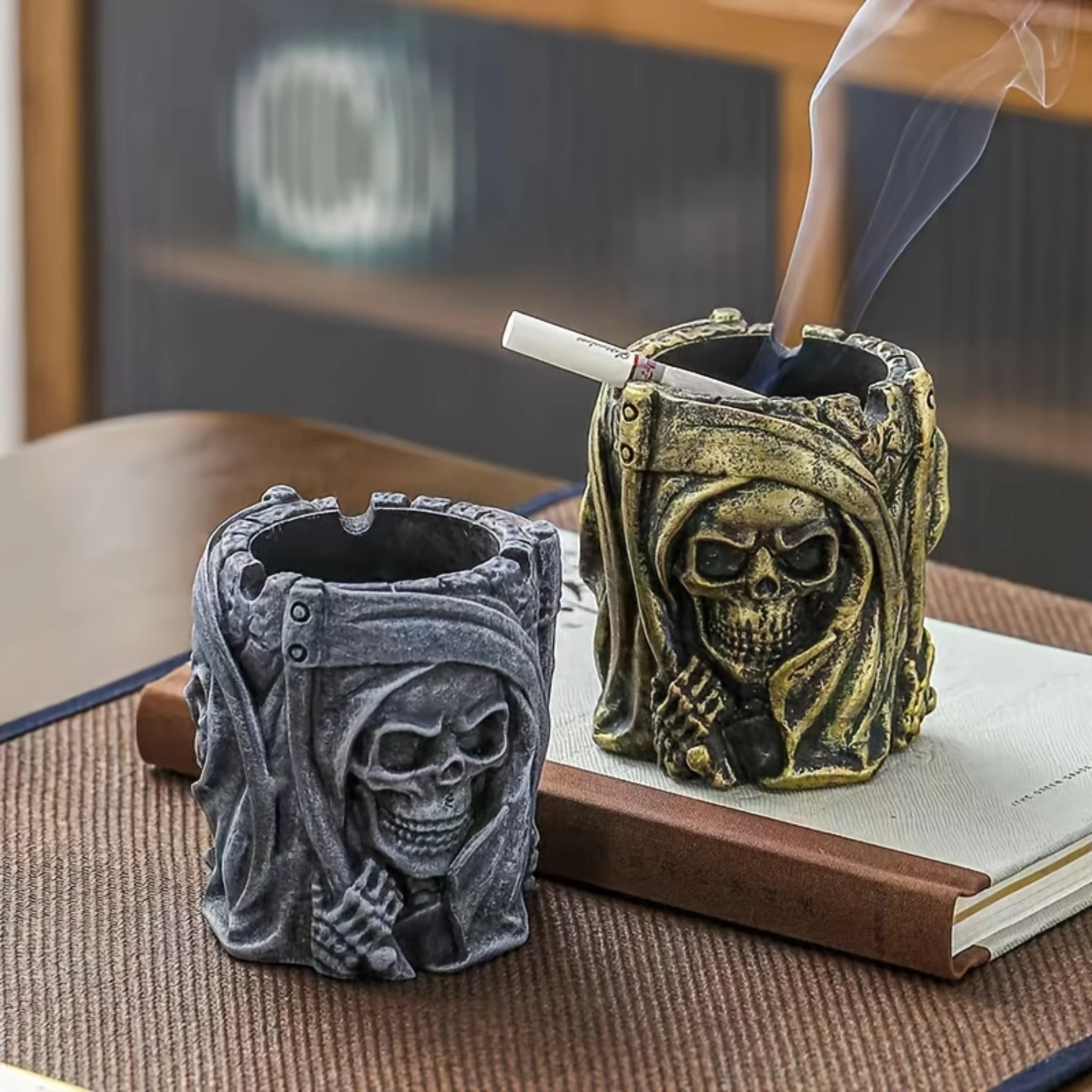 European-Inspired Cement Ashtray for Office and Home Decor - Versatile and Chic, Ideal for Halloween
European-Inspired Cement Ashtray for Office and Home Decor - Versatile and Chic, Ideal for Halloween