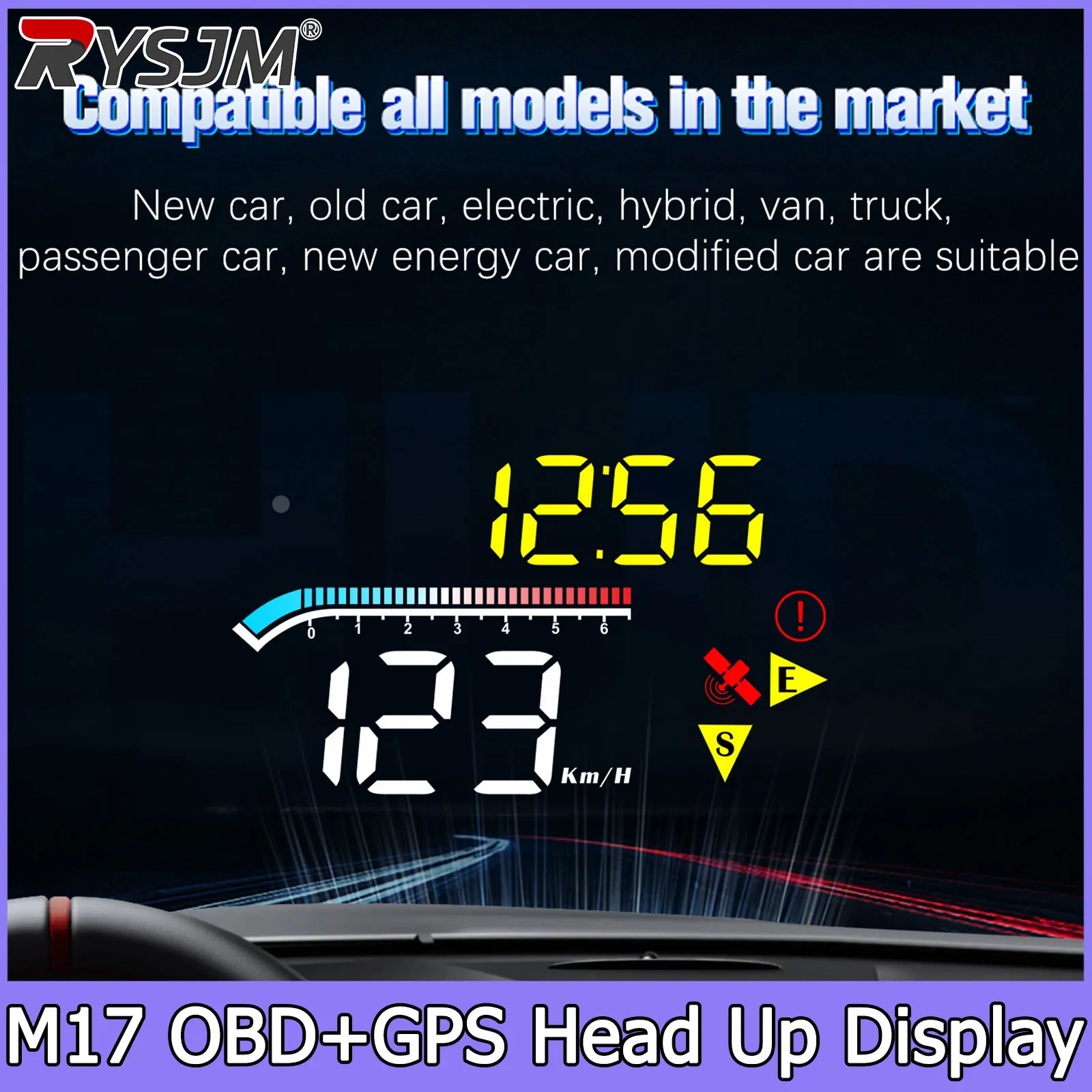 Dual System M17 OBD + GPS HUD Car Head Up Display on Board Computer Digital Speedometer Water Temp Fuel Consumption Voltage
Dual System M17 OBD + GPS HUD Car Head Up Display on Board Computer Digital Speedometer Water Temp Fuel Consumption Voltage