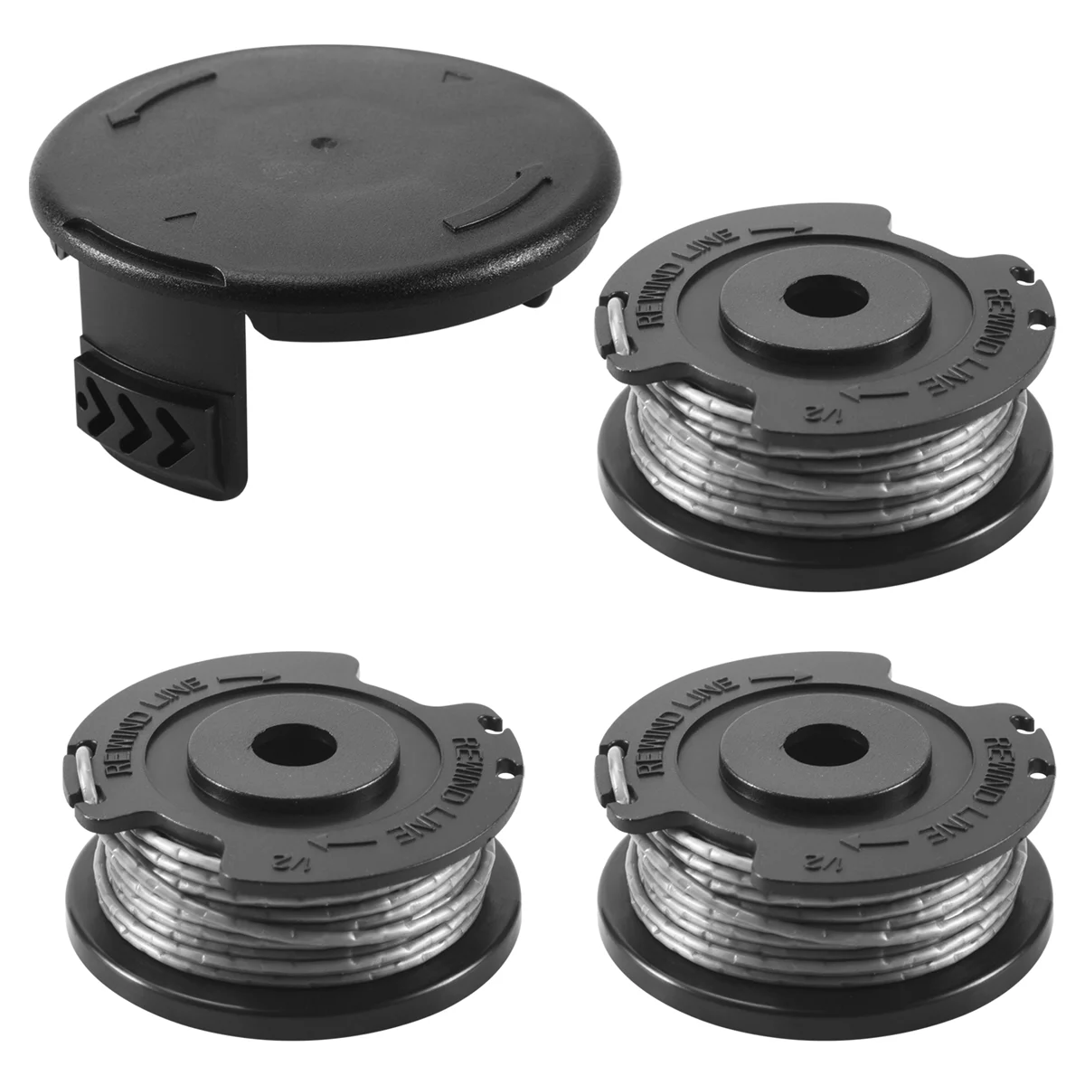3 Pack String Trimmer F016800569 Spool Line with F016F04557 Spool Cover for Easy Grass Cut ART 23SL
3 Pack String Trimmer F016800569 Spool Line with F016F04557 Spool Cover for Easy Grass Cut ART 23SL