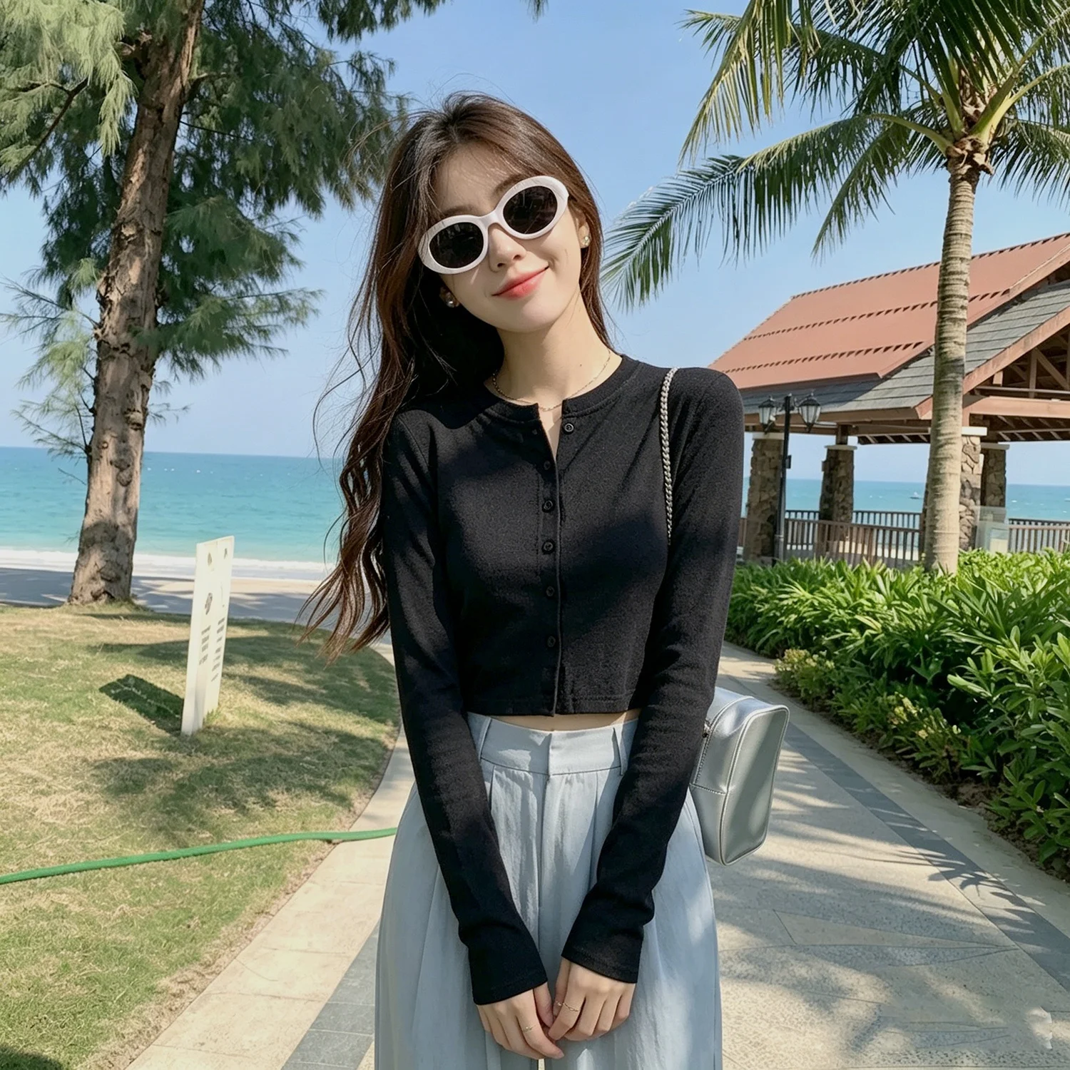 Summer Women's Slim Fit Short Lightweight Open Cardigan Sun Protection Pure Cotton Long Sleeve Button up Outerwear Coat
Summer Women's Slim Fit Short Lightweight Open Cardigan Sun Protection Pure Cotton Long Sleeve Button up Outerwear Coat