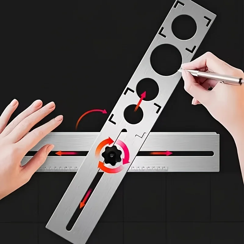 Регулируемый локатор плитки для маркировки стен, линейка положения, керамический резак для отверстий, дрель для плитки, открывалка для мрамора, строительный инструмент
Регулируемый локатор плитки для маркировки стен, линейка положения, керамический резак для отверстий, дрель для плитки, открывалка для мрамора, строительный инструмент