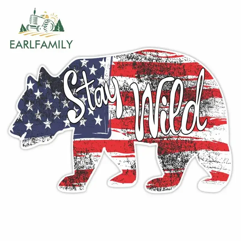 EARLFAMILY 13cm x 8.5cm Stay Wild US Flag Bear Sticker Car Vinyl Sticker for Auto Cars Window Bumper Laptops Decal
EARLFAMILY 13cm x 8.5cm Stay Wild US Flag Bear Sticker Car Vinyl Sticker for Auto Cars Window Bumper Laptops Decal