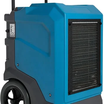 Commercial Dehumidifier with Built-In Pump and Drain Hose – Portable, Heavy-Duty Dehumidifier with Wheels for Basements, Garages