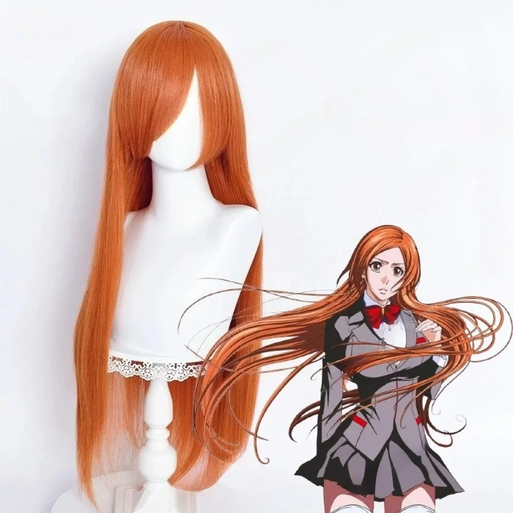 Heat Resistant Synthetic Hair Halloween Party Wig 80cm Inoue Orihime Cosplay Wig Orange Wigs Women Anime Cosplay Wigs
Heat Resistant Synthetic Hair Halloween Party Wig 80cm Inoue Orihime Cosplay Wig Orange Wigs Women Anime Cosplay Wigs