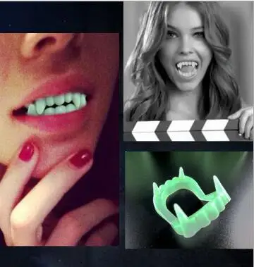 Glow in the Dark Devil Tooth Fangs Caps Zombie Vampire luminous Dentures Halloween Party Props Halloween Toys Supplies YH1056
Glow in the Dark Devil Tooth Fangs Caps Zombie Vampire luminous Dentures Halloween Party Props Halloween Toys Supplies YH1056