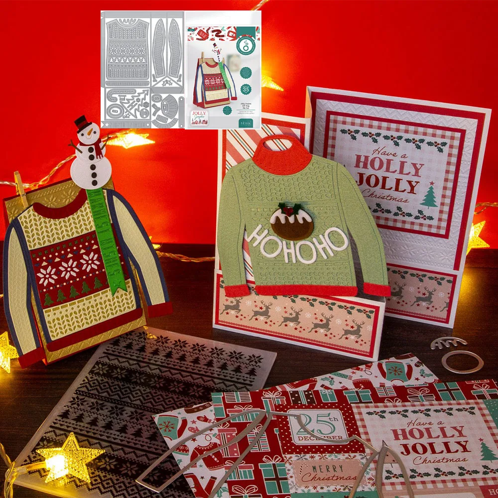 New Gift Box Cutting Dies Jolly Jingles Gift Bag Die Set Scrapbook Diary Decoration Embossing Template DIY Greeting Card Make
New Gift Box Cutting Dies Jolly Jingles Gift Bag Die Set Scrapbook Diary Decoration Embossing Template DIY Greeting Card Make