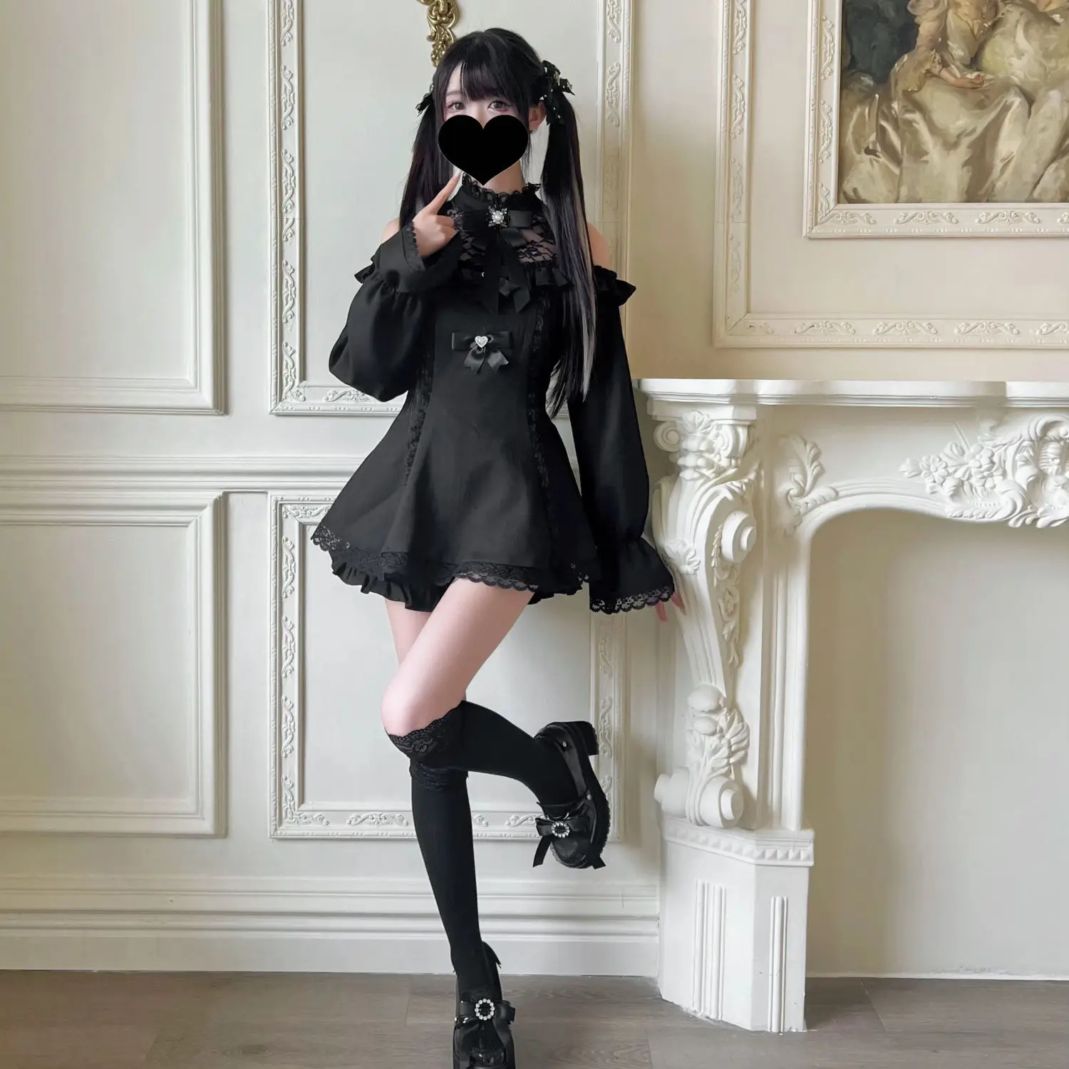 Coalfell Y2k японская милая девушка Kawaii черное кружевное ажурное платье и брюки комплект трапециевидной короткая юбка Лолита
Coalfell Y2k японская милая девушка Kawaii черное кружевное ажурное платье и брюки комплект трапециевидной короткая юбка Лолита