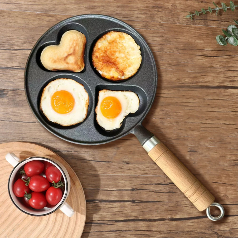 4 Hole Omelet Pan Egg Frying Pan Granite Coating Divided Egg Omelet Pan Cast Iron Pancake Pan for Gas Stove and Induction Cooker
4 Hole Omelet Pan Egg Frying Pan Granite Coating Divided Egg Omelet Pan Cast Iron Pancake Pan for Gas Stove and Induction Cooker