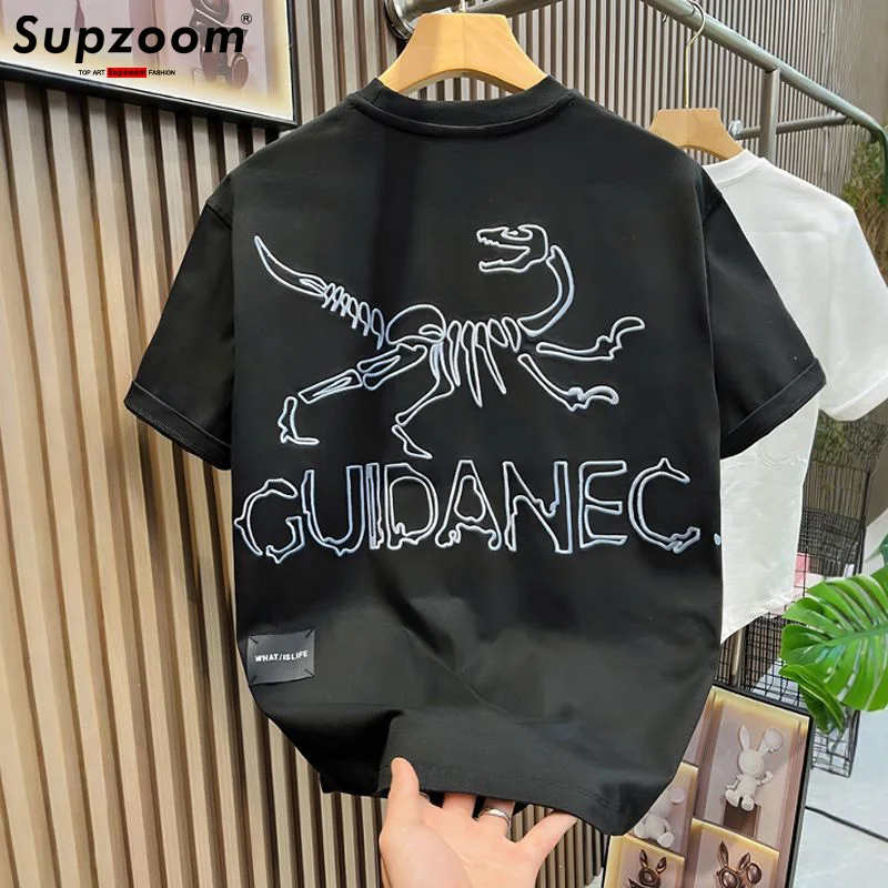 Supzoom New Arrival Summer High Street Dinosaur Embroidery Neutral O-neck Casual Heavy Texture Cotton Loose Men T shirt
Supzoom New Arrival Summer High Street Dinosaur Embroidery Neutral O-neck Casual Heavy Texture Cotton Loose Men T shirt
