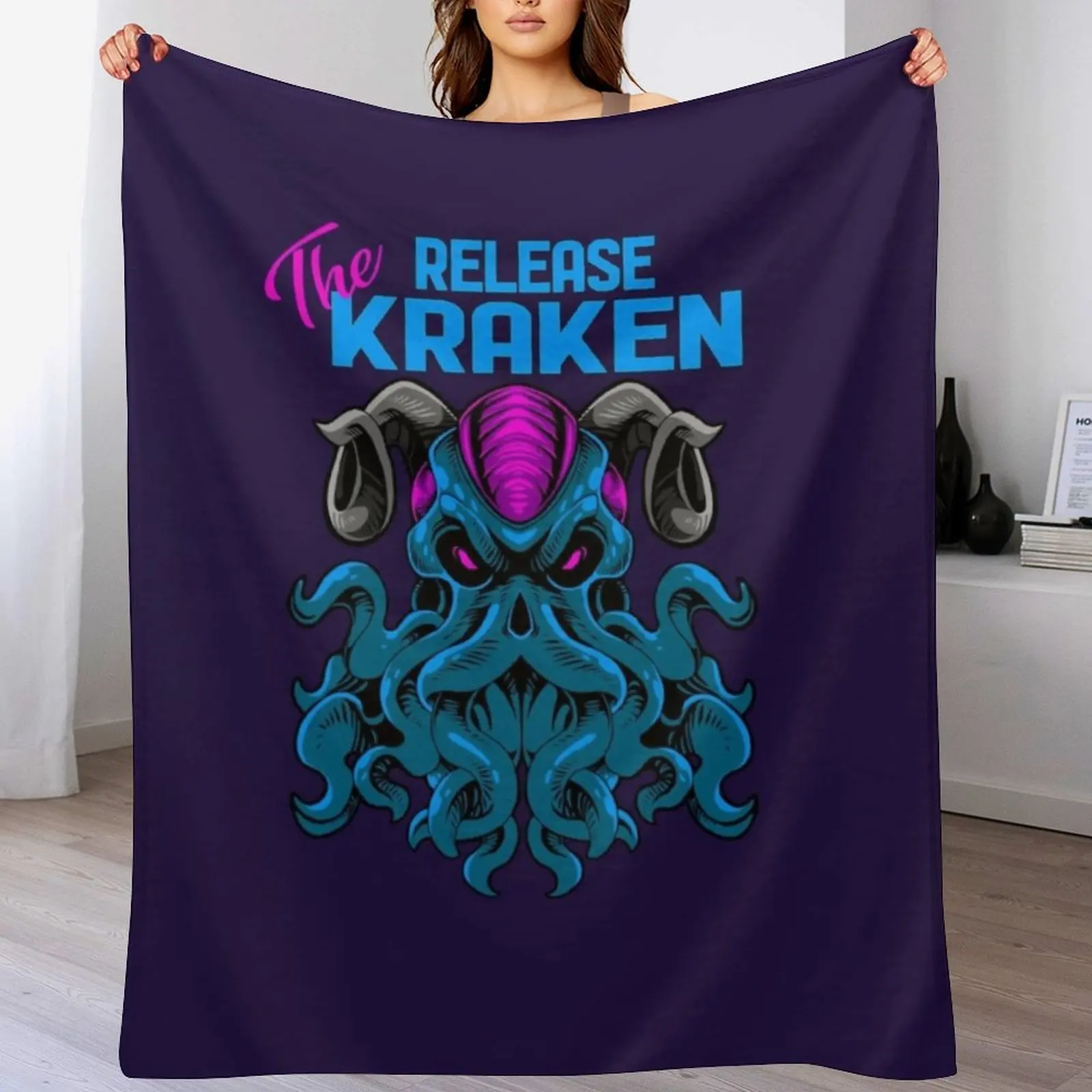 Kraken Sea Monster Vintage Release the Kraken Giant Kraken Throw Blanket Giant Sofa Quilt funny gift Blankets
Kraken Sea Monster Vintage Release the Kraken Giant Kraken Throw Blanket Giant Sofa Quilt funny gift Blankets