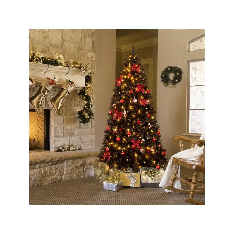 Искусственная рождественская елка высотой 7,5 футов с теплыми белыми светодиодными фонарями своими руками 350, навесная сосна с юбкой и украшениями для праздника
Искусственная рождественская елка высотой 7,5 футов с теплыми белыми светодиодными фонарями своими руками 350, навесная сосна с юбкой и украшениями для праздника