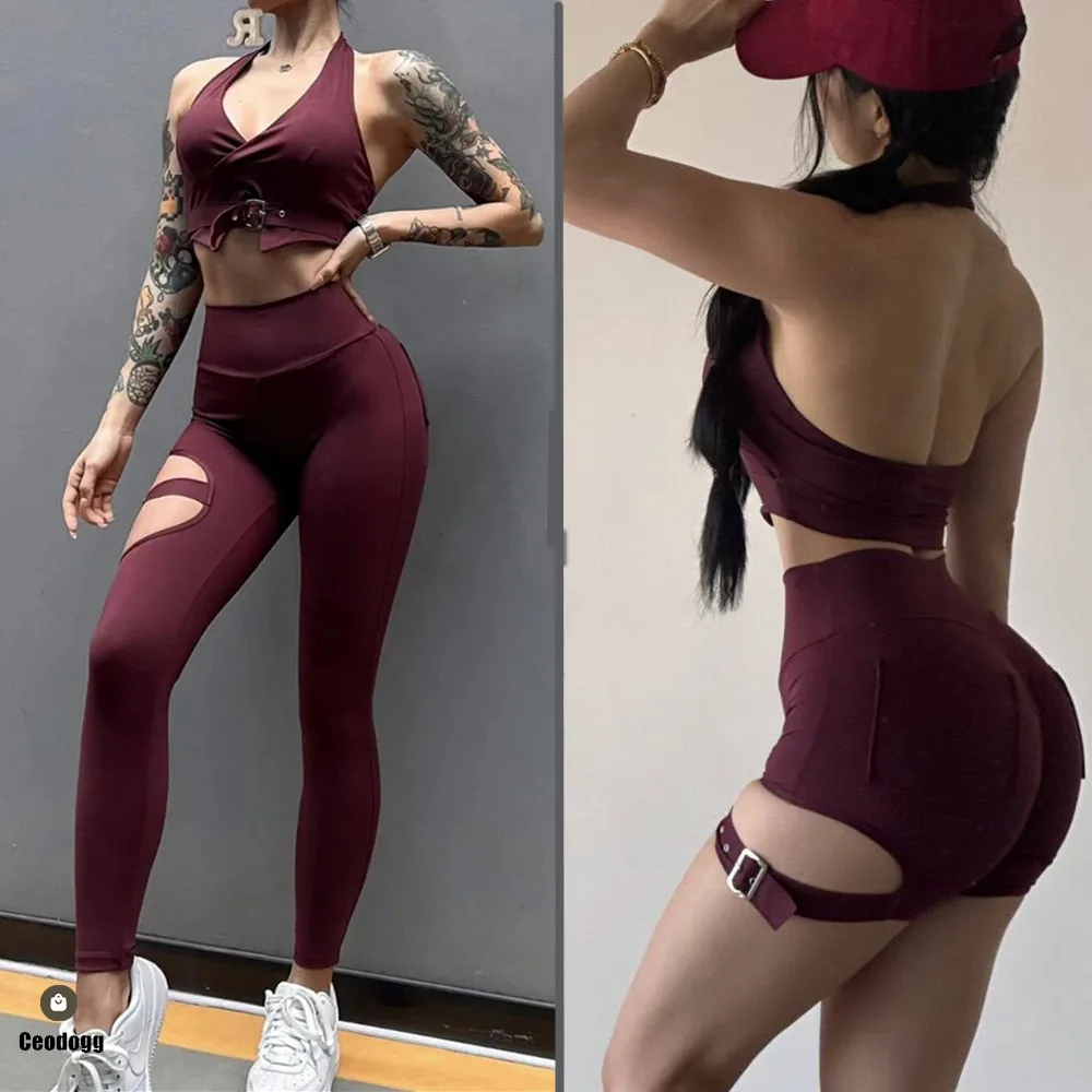 2PCS Pad Women Crop Buckle Bra Leggings Yoga Set Scrunch Workout Pant Fitness Gym Sports Squat Proof Legging Outfit Suits XP76
2PCS Pad Women Crop Buckle Bra Leggings Yoga Set Scrunch Workout Pant Fitness Gym Sports Squat Proof Legging Outfit Suits XP76