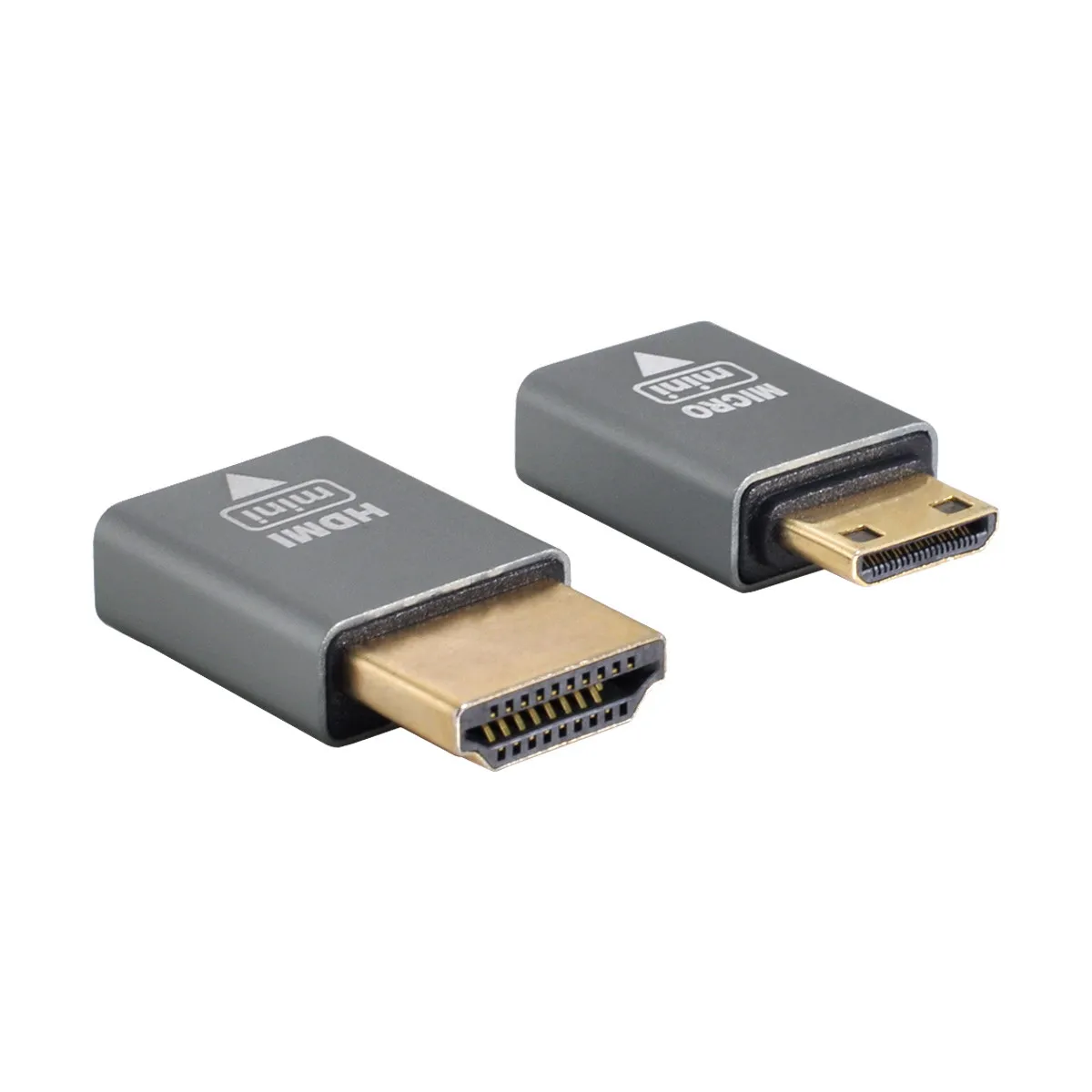 ZIHAN Compatible Micro HDTV Female to Mini Male & HDTV 1.4 Male Adapter 4K@60hz 2pcs/set
ZIHAN Compatible Micro HDTV Female to Mini Male & HDTV 1.4 Male Adapter 4K@60hz 2pcs/set