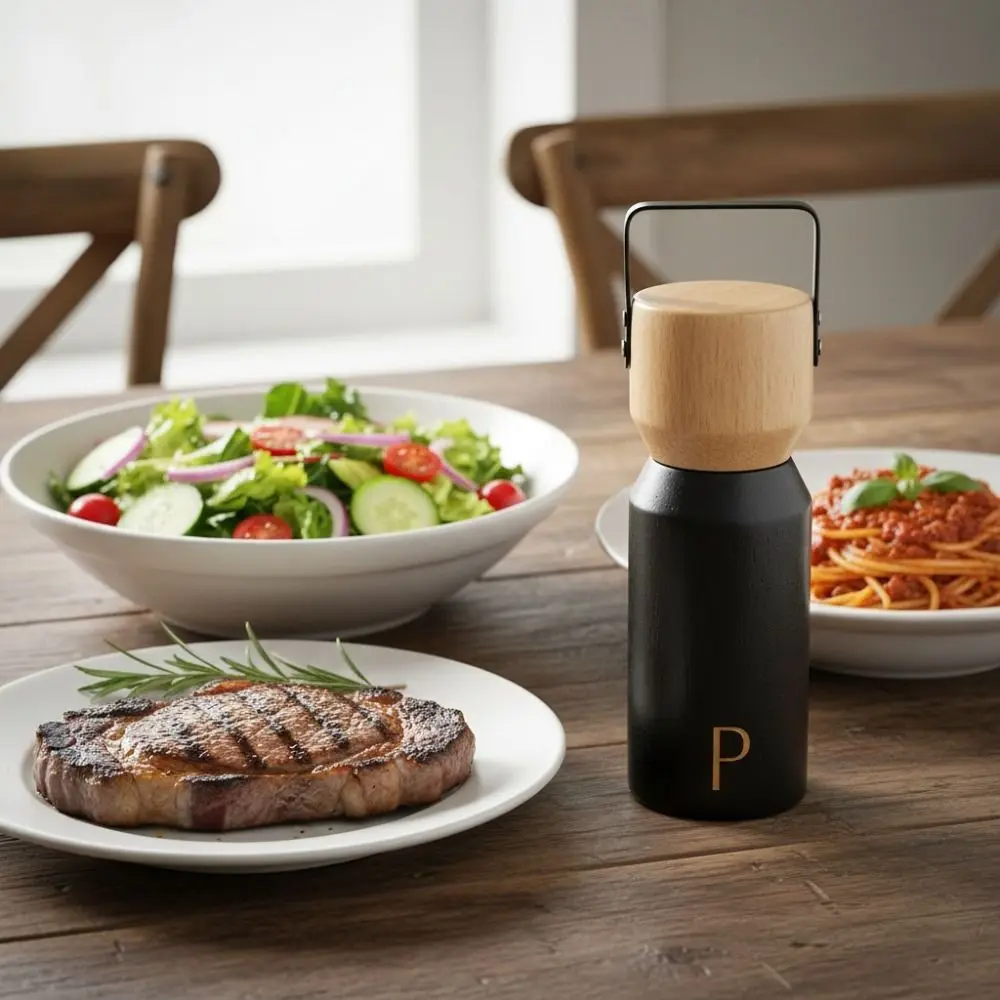 Manual Solid Wood Pepper Grinder Ceramic Grinding Core Adjustable Coarseness Peppercorn Grinder with Base and Handle
Manual Solid Wood Pepper Grinder Ceramic Grinding Core Adjustable Coarseness Peppercorn Grinder with Base and Handle