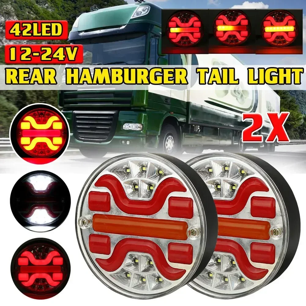 ATVOV 2X 12V 24V 5.5" LED Round Dynamic Tail Turn Signal Light Reverse Brake Stop Lamp Truck Trailer Tractor Lorry Van Caravan
ATVOV 2X 12V 24V 5.5" LED Round Dynamic Tail Turn Signal Light Reverse Brake Stop Lamp Truck Trailer Tractor Lorry Van Caravan