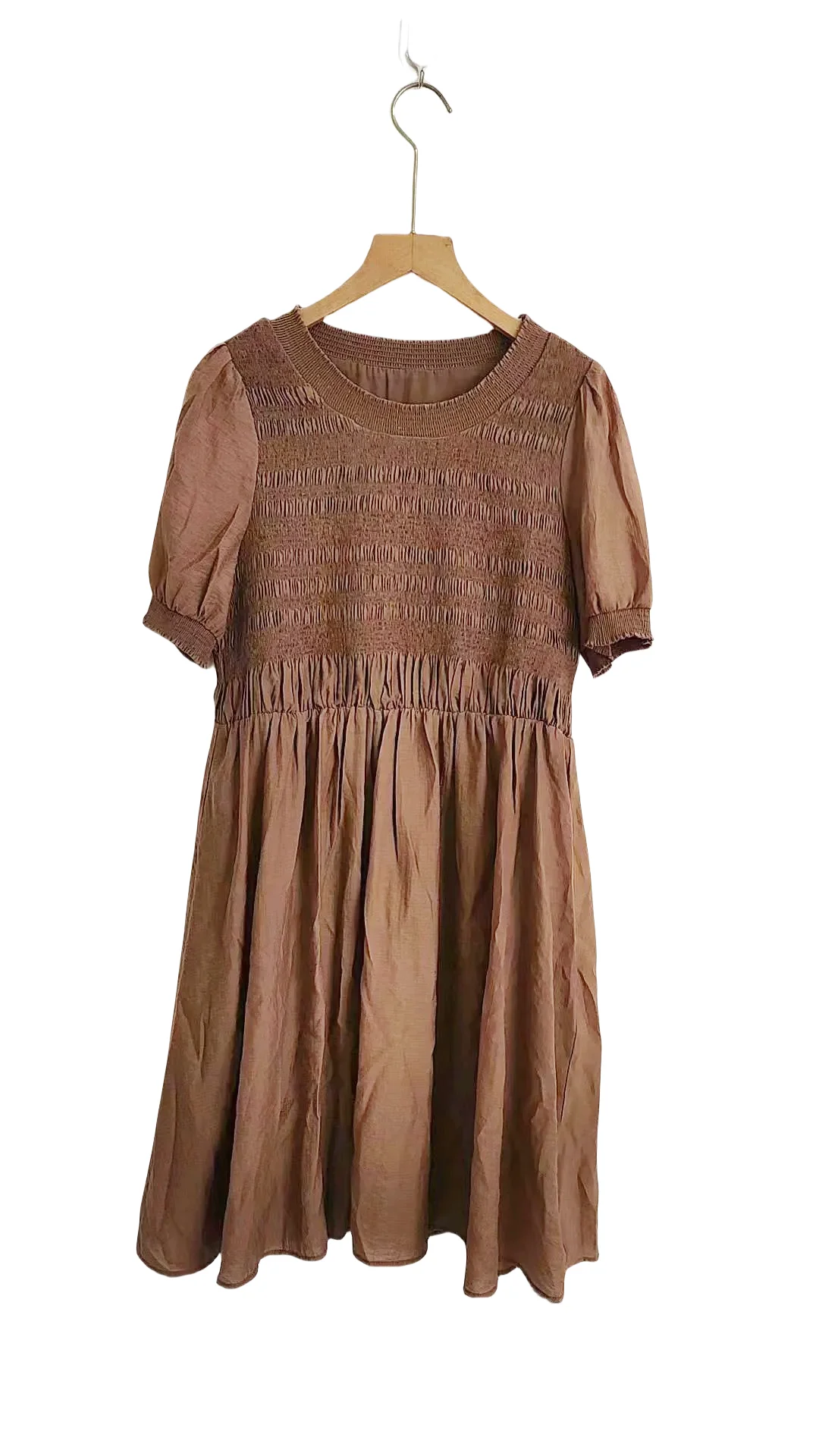 Dresses 2024 New Women's Summer Style Fashionable Pleated Round Neck Bubble Sleeves Pleated Dress
Dresses 2024 New Women's Summer Style Fashionable Pleated Round Neck Bubble Sleeves Pleated Dress