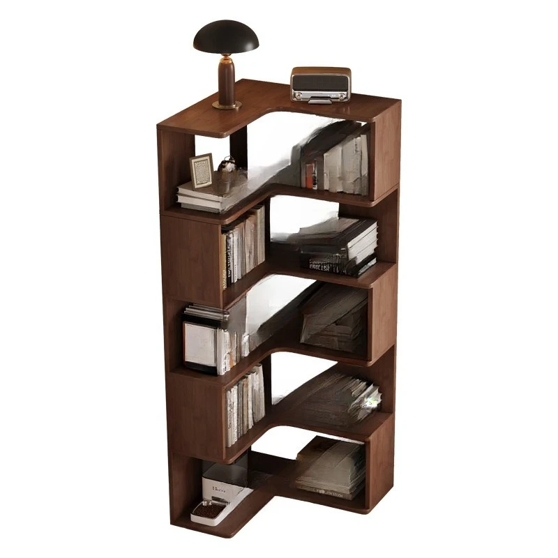 Solid wood bookshelf Floor shelf Home living room cabinet Wall corner storage rack Bedroom corner simple bookcase 
Solid wood bookshelf Floor shelf Home living room cabinet Wall corner storage rack Bedroom corner simple bookcase