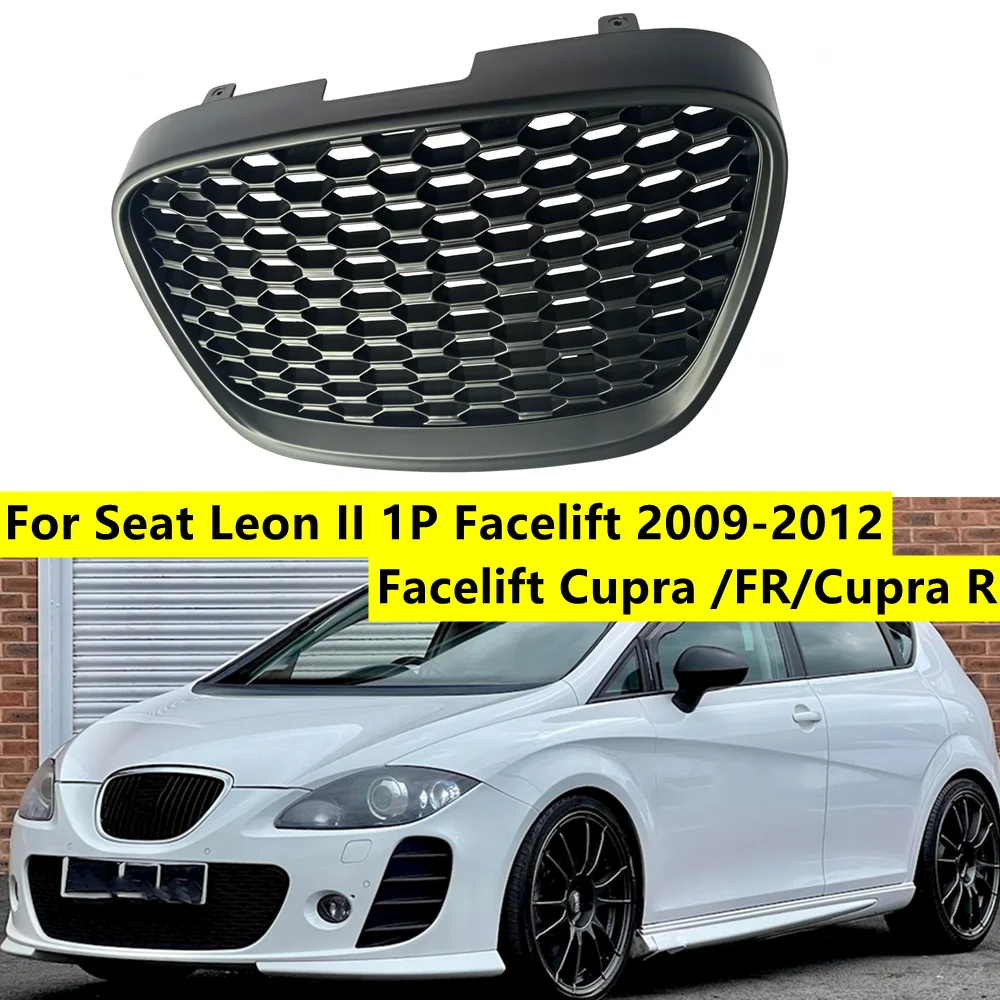 2009-2012 Black Front Honeycomb Grill Mesh Badgeless Grille For SEAT LEON MK2 1P1 Facelift 09-2012 Front Bumper Grill Hood Mesh
2009-2012 Black Front Honeycomb Grill Mesh Badgeless Grille For SEAT LEON MK2 1P1 Facelift 09-2012 Front Bumper Grill Hood Mesh