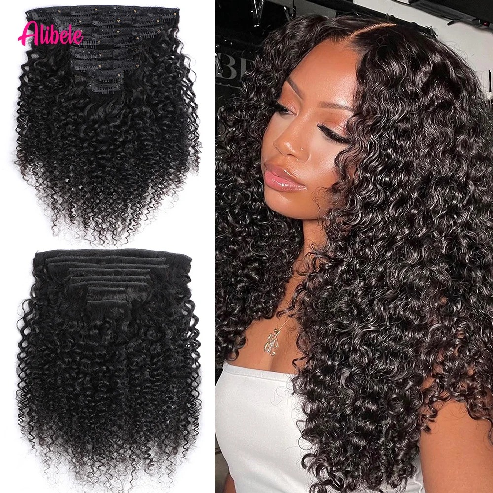 Alibele Kinky Curly Clips In Human Hair Extensions 120G 8Pcs/Set Натуральный цвет на всю голову Перуанские 100% человеческие волосы Remy для женщин
Alibele Kinky Curly Clips In Human Hair Extensions 120G 8Pcs/Set Натуральный цвет на всю голову Перуанские 100% человеческие волосы Remy для женщин