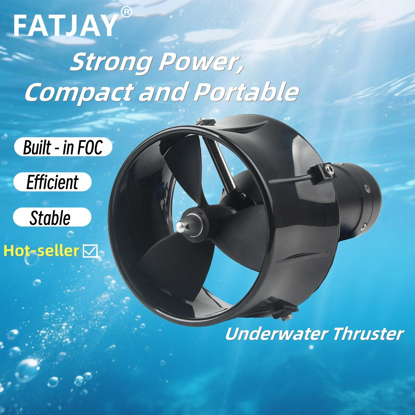 FATJAY KYI-8ET-4810 8KG Thrust Underwater Thruster Built-in FOC Drive, Versatile Power for Paddleboards Unmanned Ships RC Boats
FATJAY KYI-8ET-4810 8KG Thrust Underwater Thruster Built-in FOC Drive, Versatile Power for Paddleboards Unmanned Ships RC Boats