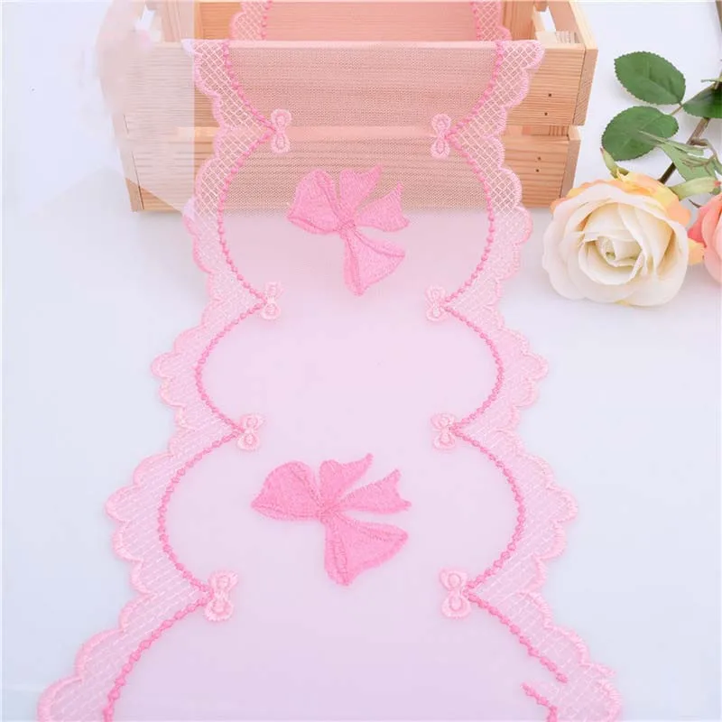 41Yards Pink Bows Embroidered Lace Trim Mesh Clothes Accessories Lingerie Bra Underwear Sewing Dress Decor 17.5cm Wide
41Yards Pink Bows Embroidered Lace Trim Mesh Clothes Accessories Lingerie Bra Underwear Sewing Dress Decor 17.5cm Wide
