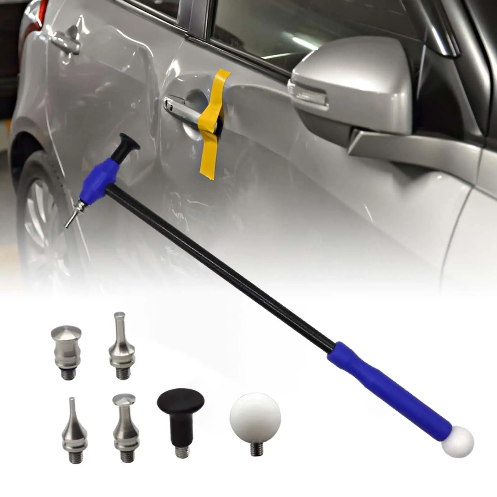 Car Body Dent Repair Tool, Paintless Dent Repair Set Durable Portable Dent Hammer, Car Dent Remover for Truck Refrigerator
Car Body Dent Repair Tool, Paintless Dent Repair Set Durable Portable Dent Hammer, Car Dent Remover for Truck Refrigerator