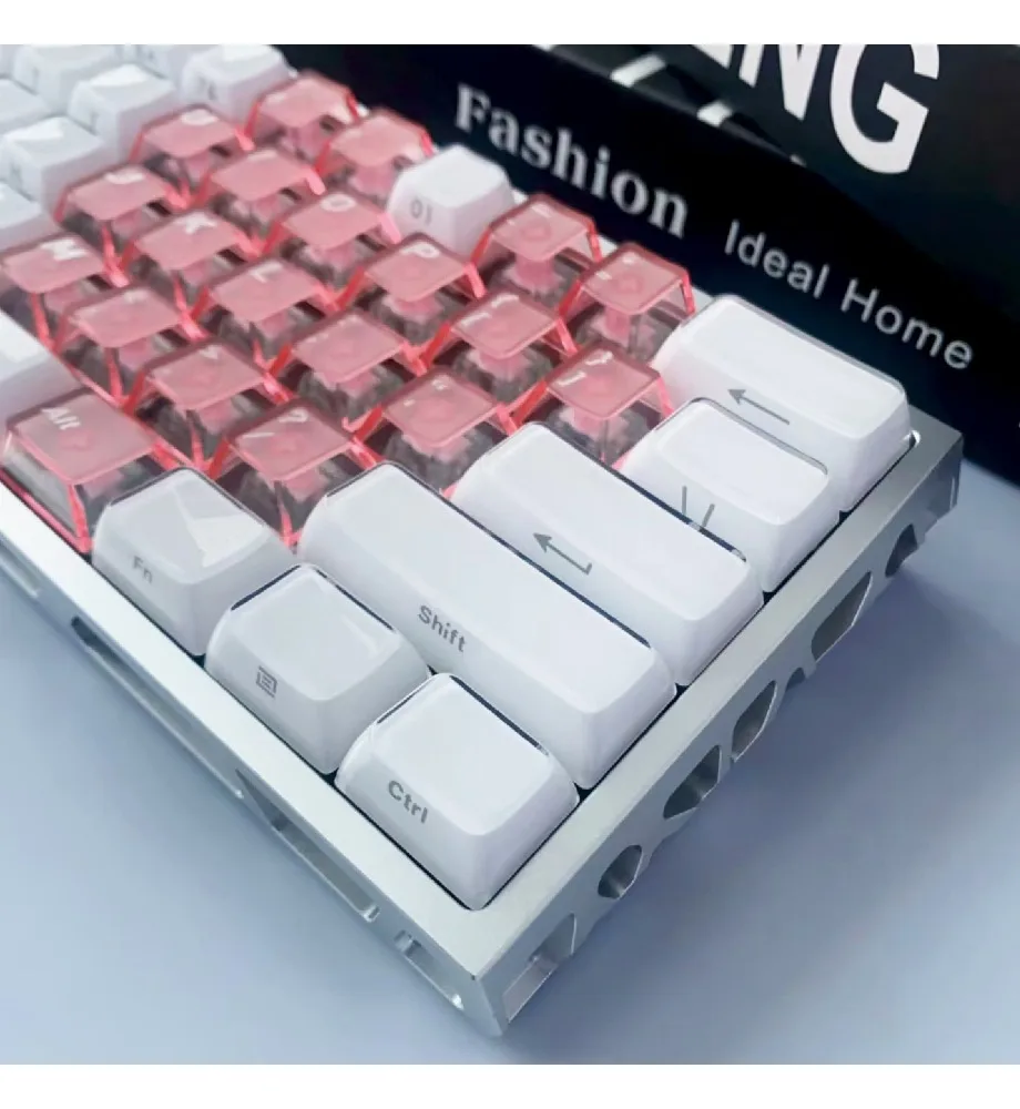 Keycap Personalized 136-key PCABS material Original highly mechanical keyboard keycap is engraved with pink love keycap
Keycap Personalized 136-key PCABS material Original highly mechanical keyboard keycap is engraved with pink love keycap