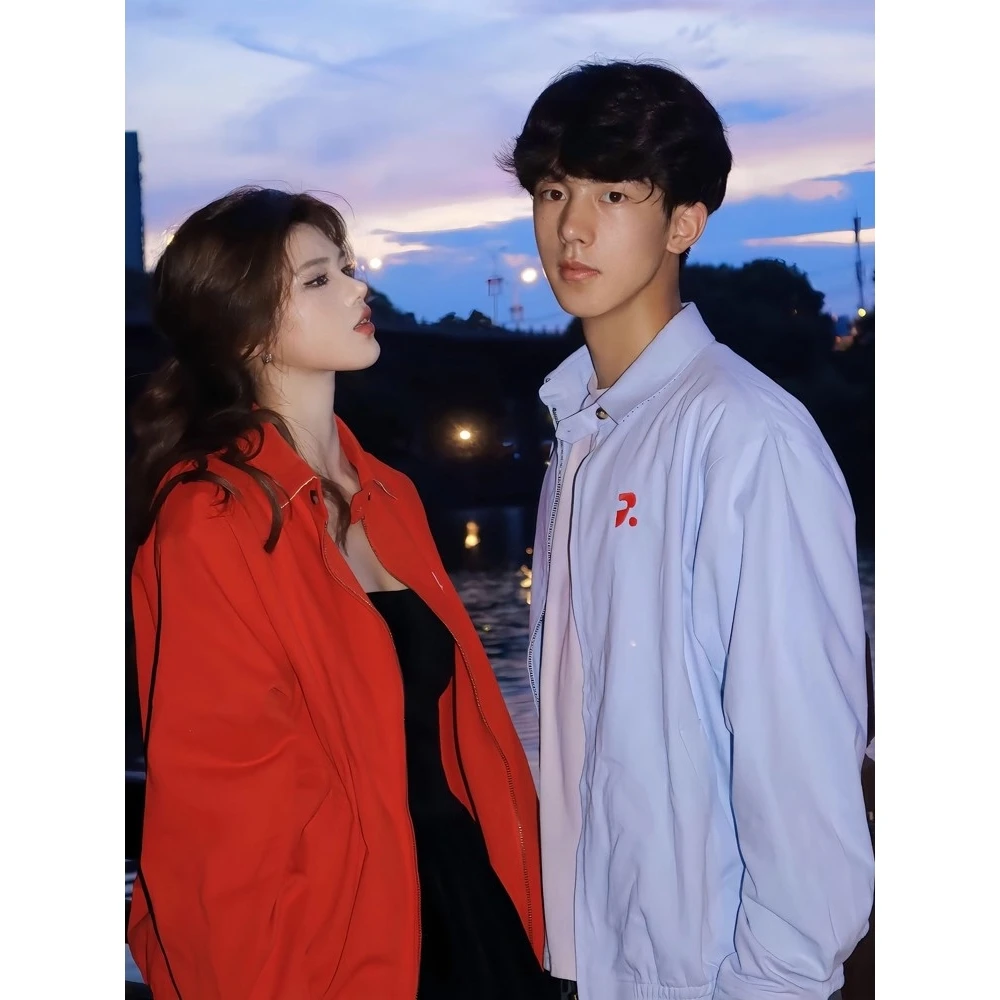 Casual American Sle irt Jaet Collar Zipper Couple Outerwear Polyester Fiber Spring Autumn Winter ex Faion Trend
Casual American Sle irt Jaet Collar Zipper Couple Outerwear Polyester Fiber Spring Autumn Winter ex Faion Trend