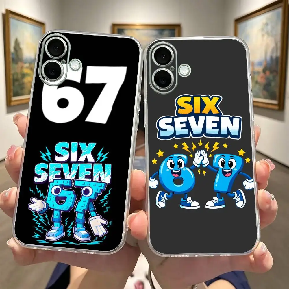 Luxury Six Seven 67 Phone Case For iPhone 17 16 15 14 13 12 11 Mini Pro Max Plus Transparent Shockproof Cover
Luxury Six Seven 67 Phone Case For iPhone 17 16 15 14 13 12 11 Mini Pro Max Plus Transparent Shockproof Cover