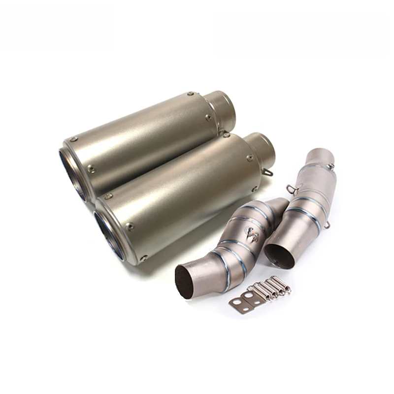 Hot selling Titanium Alloy Slip-on for Z1000/Z1000SX Dual Row Motorcycle Link Pipe 51MM Exhaust Muffler
Hot selling Titanium Alloy Slip-on for Z1000/Z1000SX Dual Row Motorcycle Link Pipe 51MM Exhaust Muffler