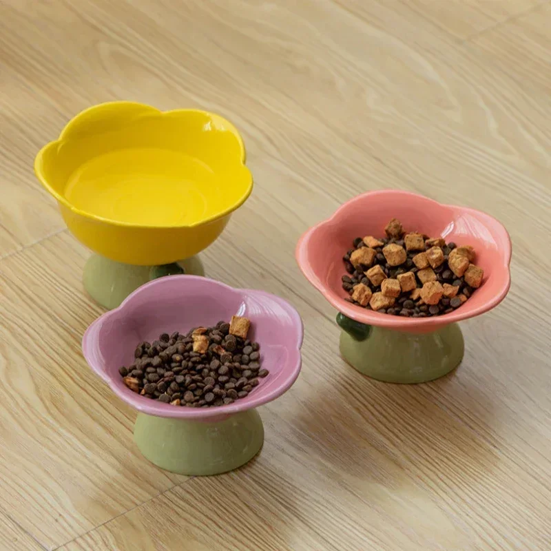 Ceramic Bowl Non-slip Flower Shape High Foot Dogs Puppy Feeder Feeding Food Water Elevated Raised Dish Pet Supplies
Ceramic Bowl Non-slip Flower Shape High Foot Dogs Puppy Feeder Feeding Food Water Elevated Raised Dish Pet Supplies