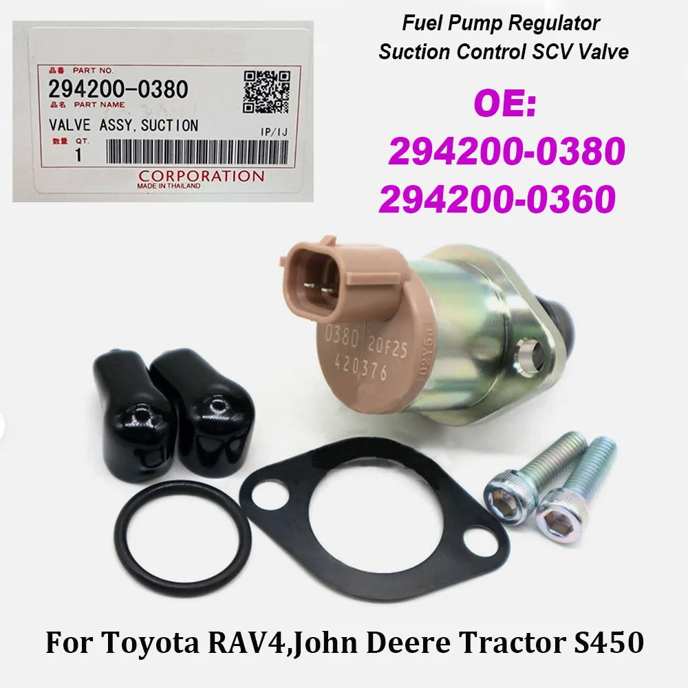 High Quality 294200-0380 294200-0360 Fuel Pump Regulator Suction Control SCV Valve for Isuzu 6HK1 John Deere Tractor S450
High Quality 294200-0380 294200-0360 Fuel Pump Regulator Suction Control SCV Valve for Isuzu 6HK1 John Deere Tractor S450