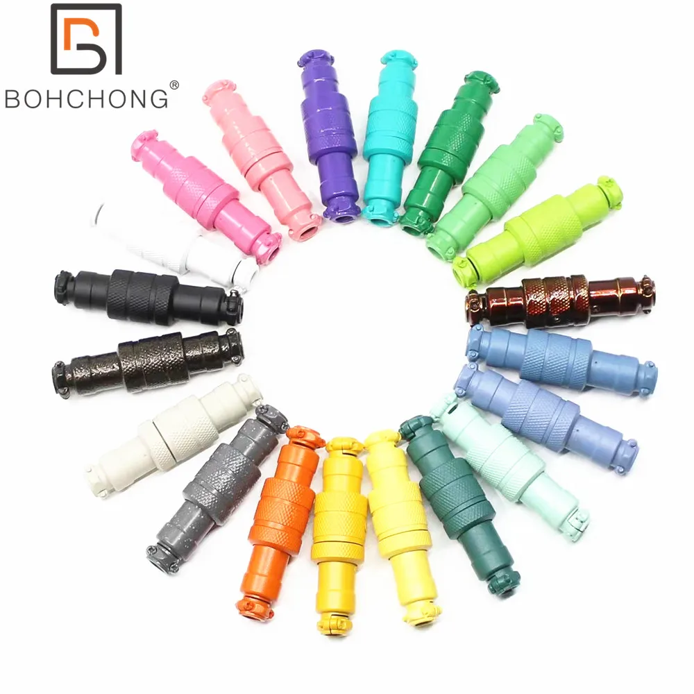 Colorful Matt Cyan Dark Gold Red Black GX16 Aviator Socket Docking 4 Core 4Pin Male&Female for Keyboard Coiled USB Type C Cable
Colorful Matt Cyan Dark Gold Red Black GX16 Aviator Socket Docking 4 Core 4Pin Male&Female for Keyboard Coiled USB Type C Cable