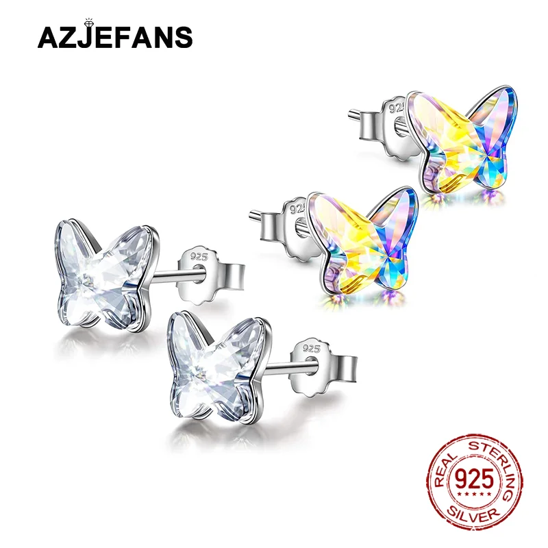 AZJEFANS 925 Sterling Silver Butterfly Stud Earrings Gift for Women Girls
AZJEFANS 925 Sterling Silver Butterfly Stud Earrings Gift for Women Girls