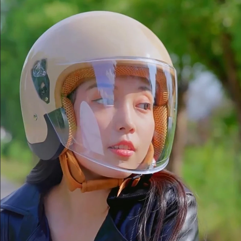 Motorcycle Open Face Helmet For Men And Women Dual Lens Sun Visor Face Shield Top Lightweight Scooter Bike Retro 3/4 Helmet
Motorcycle Open Face Helmet For Men And Women Dual Lens Sun Visor Face Shield Top Lightweight Scooter Bike Retro 3/4 Helmet