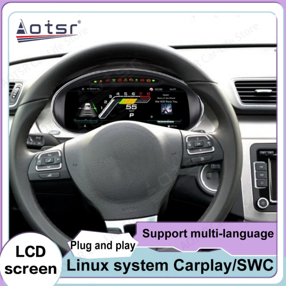 Linux System For VW CC Passat B7 Magotan 2012~2018 Digital Performance Display Dashboard LCD Speed Table Car Virtual Information
Linux System For VW CC Passat B7 Magotan 2012~2018 Digital Performance Display Dashboard LCD Speed Table Car Virtual Information