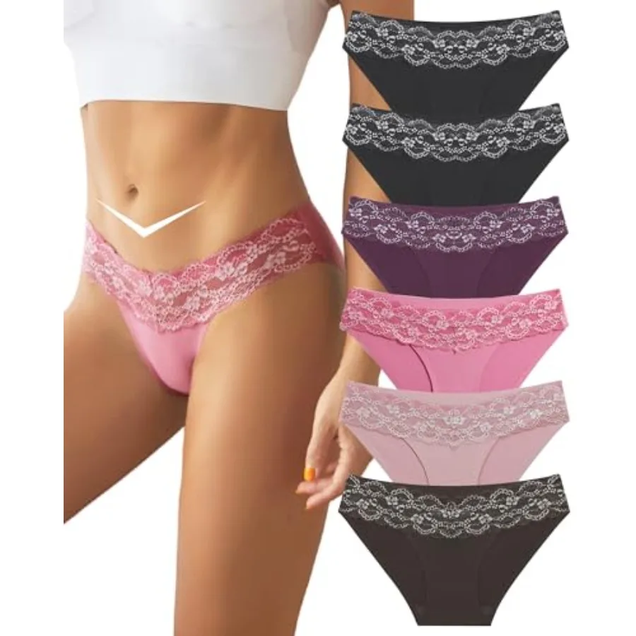 Which is Seamless Underwear for Women Sexy No Show Bikini Panties Lace High Cut Hipster Cheeky Panty 6 Pack S-XL
Which is Seamless Underwear for Women Sexy No Show Bikini Panties Lace High Cut Hipster Cheeky Panty 6 Pack S-XL