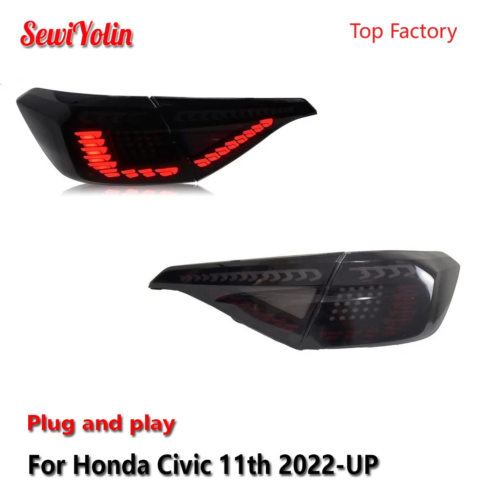 Автомобильные светодиодные задние фонари в сборе для Honda Civic 11th 2022-UP, авто противотуманные DRL, стоп-сигнал поворота, лампа Plug and Play
Автомобильные светодиодные задние фонари в сборе для Honda Civic 11th 2022-UP, авто противотуманные DRL, стоп-сигнал поворота, лампа Plug and Play