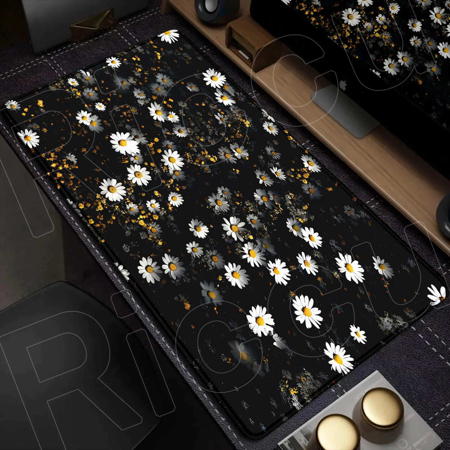Large Fashion Dark Style Daisy Flower Non-Slip Rubber Base Mouse Pad Extended And Thicken Desk Pad Gaming Mouse With Stitch Edge
Large Fashion Dark Style Daisy Flower Non-Slip Rubber Base Mouse Pad Extended And Thicken Desk Pad Gaming Mouse With Stitch Edge